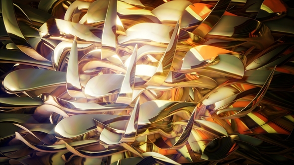 Gold Flower Background, Motion Graphics | VideoHive